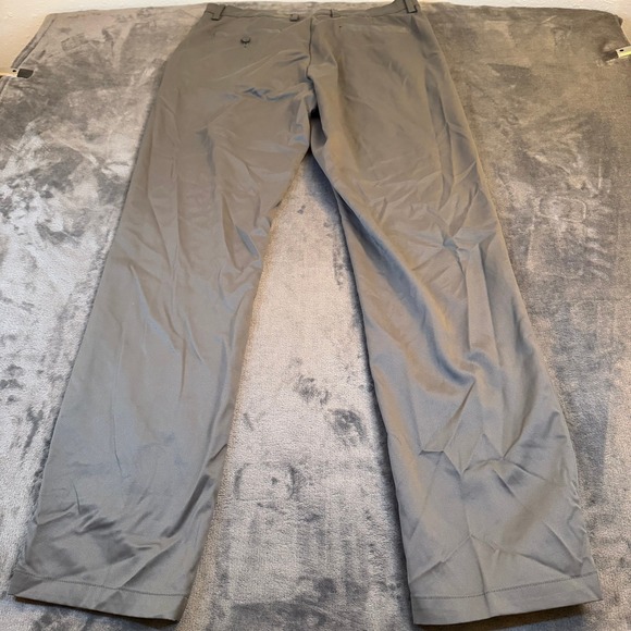 Amazon Essentials Grey Performance Chino Pants Mens 34x34 Stretch Straight Leg - Picture 5 of 12
